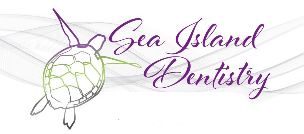 Sea Island Dentistry purple and green logo